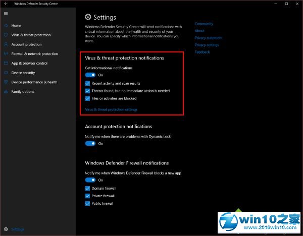 win10系统禁用Defender摘要通知的操作方法