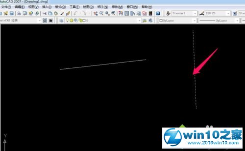 win10系统用CAD延伸直线的操作方法