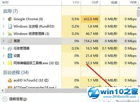 win10系统找回任务管理器结束任务按钮的字消失了的操作方法