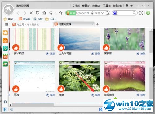 win10系统更换淘宝浏览器皮肤的操作方法