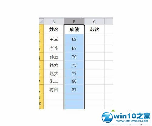 win10系统使用Excel 2010的自动排序功能的操作方法