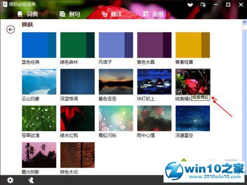 win10系统给必应词典更换皮肤的操作方法