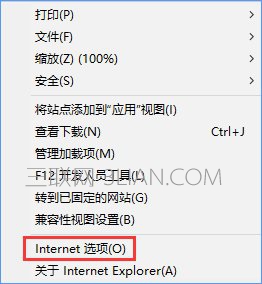 Win10创意者如何清除ie浏览器热门站点 三联