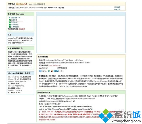 下载并放入pgort100.dll的步骤2.2