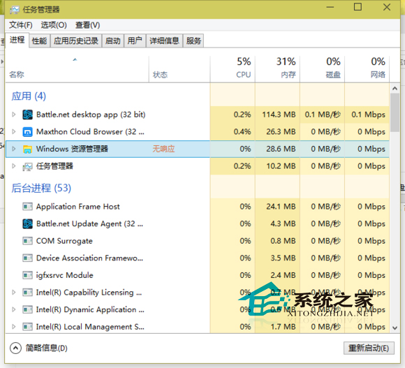 Win10应用程序无响应的解决方法