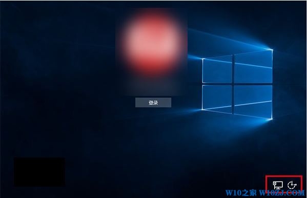 Win10锁屏界面怎么关机？