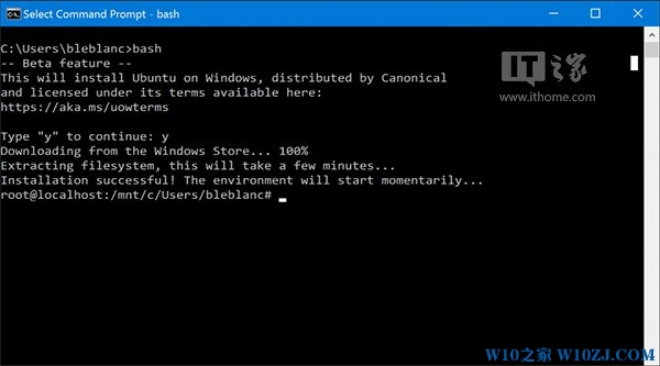 Win10使用进阶：一周年更新14316如何开启Linux Bash命令行